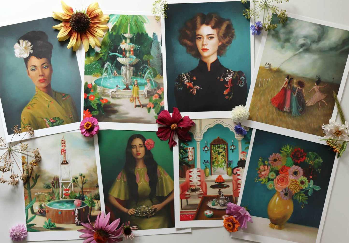 Champagne Shack Art Print - 8.5 X 11" by Janet Hill