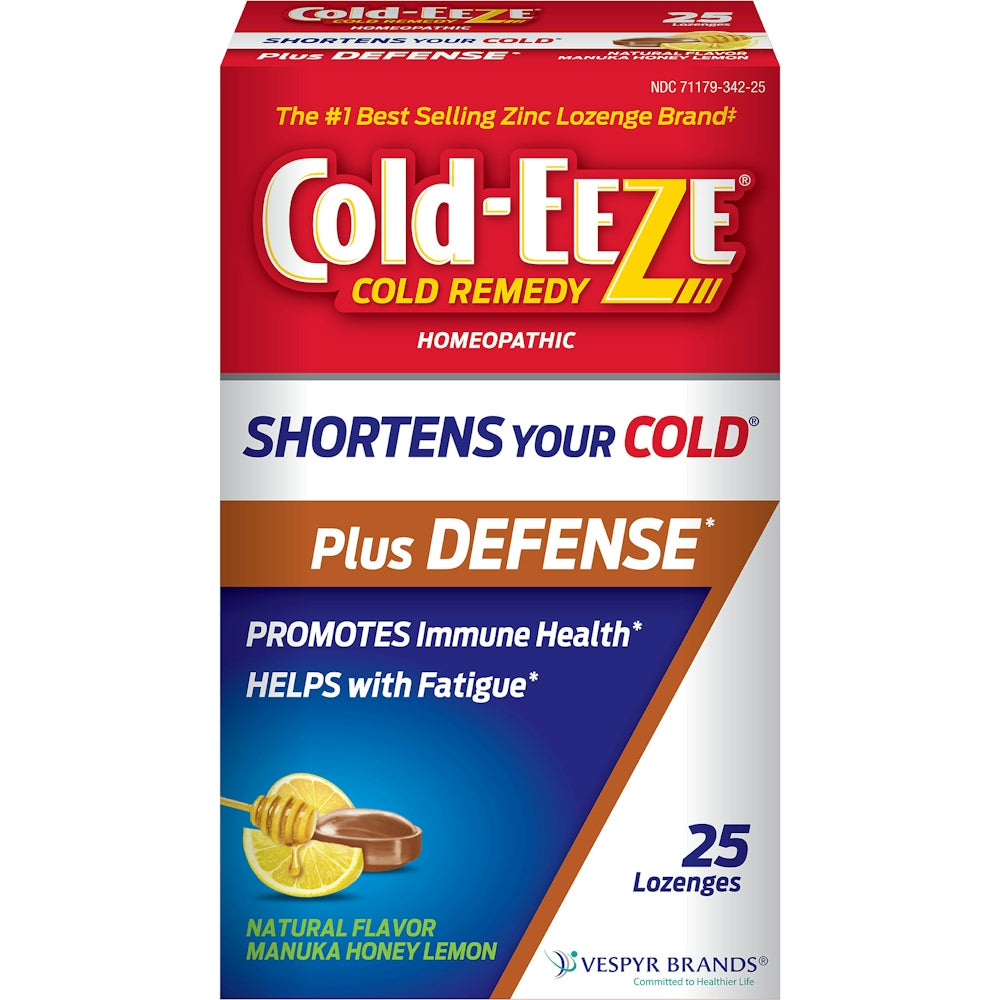 Cold-Eeze Remedy Plus Defense Natural Manuka Honey Lemon Flavor Lozenges