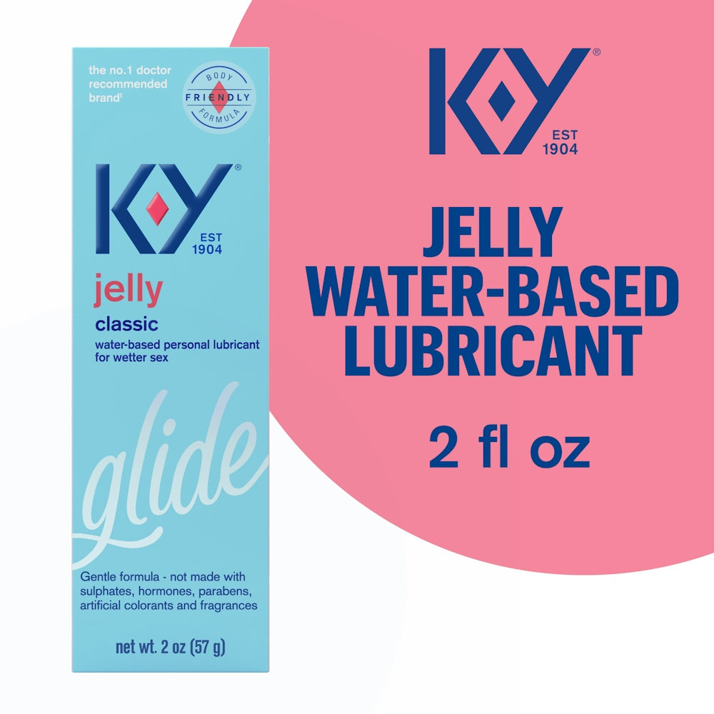 K-Y Jelly Classic Water-Based Personal Lubricant For Wetter Sex 2 Oz