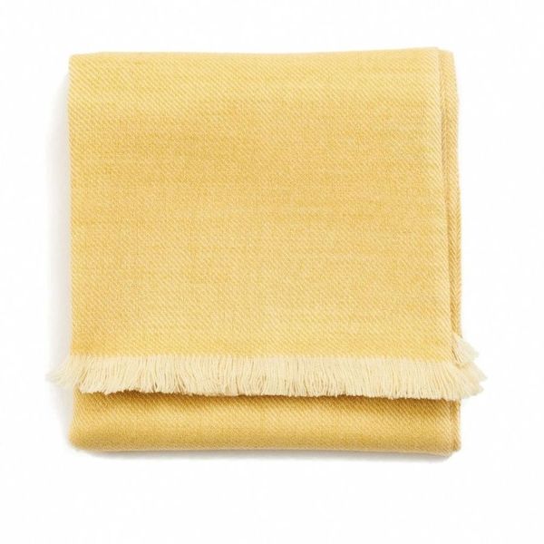 Dandelion Yellow Handloom Merino Throw