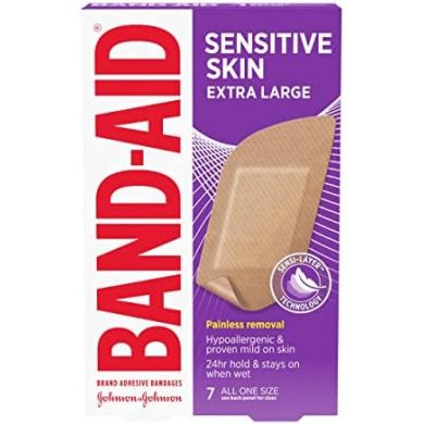 Band-Aid Brand Adhesive Bandage For Sensitive Skin, Extra Large