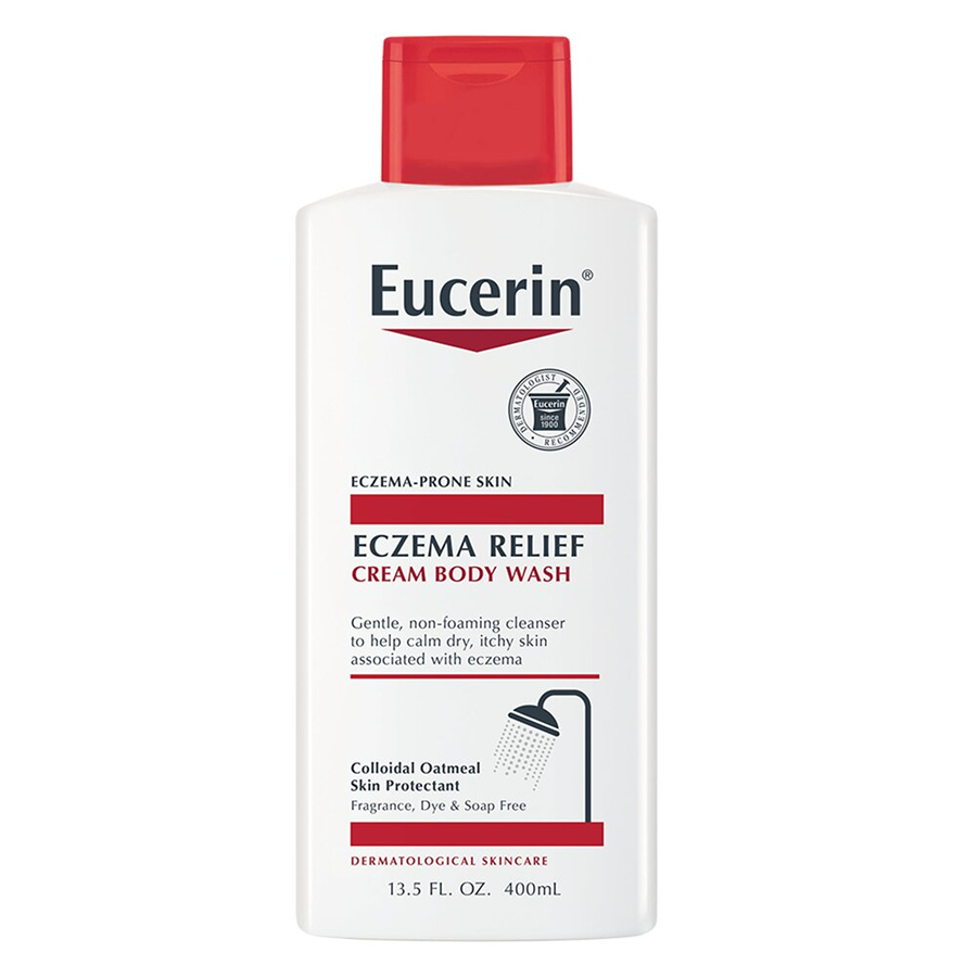 Eucerin Cream Body Wash, Eczema Relief, 13.5 Fl Oz