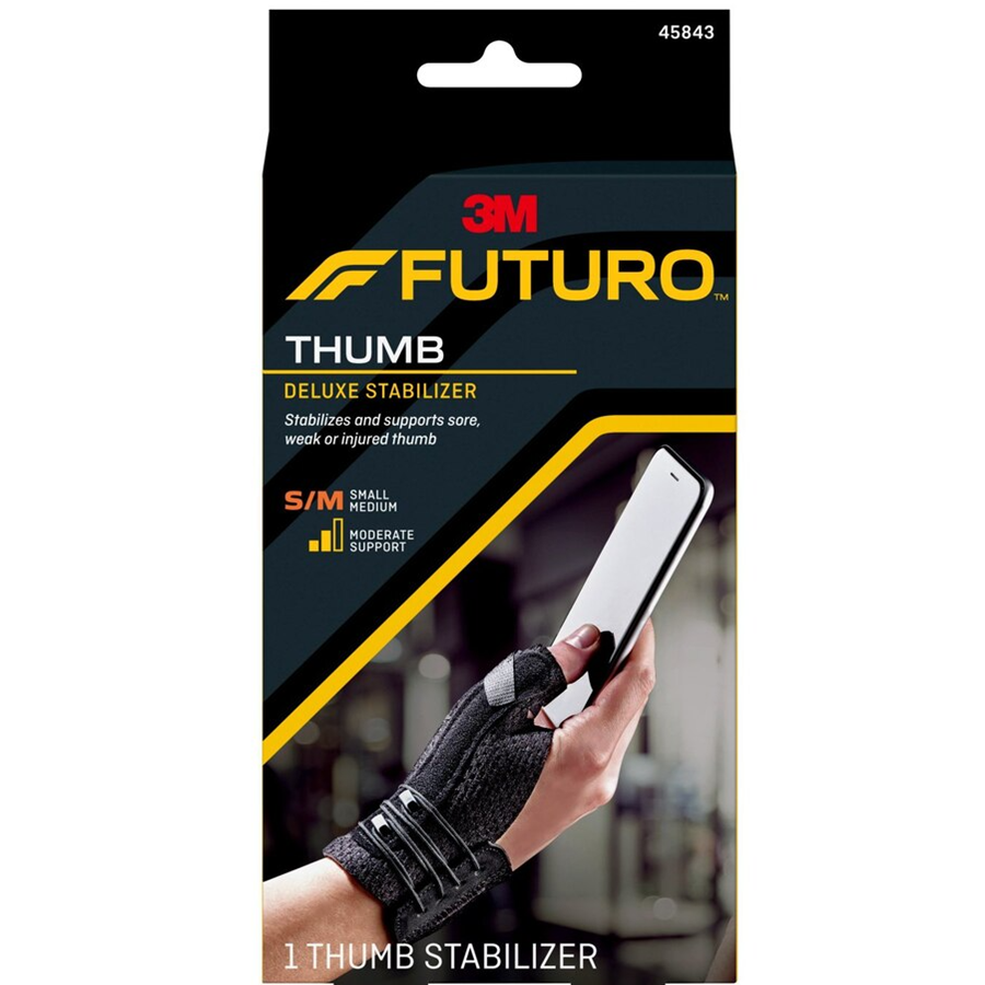 Futuro Deluxe Thumb Stabilizer Black Small/Medium