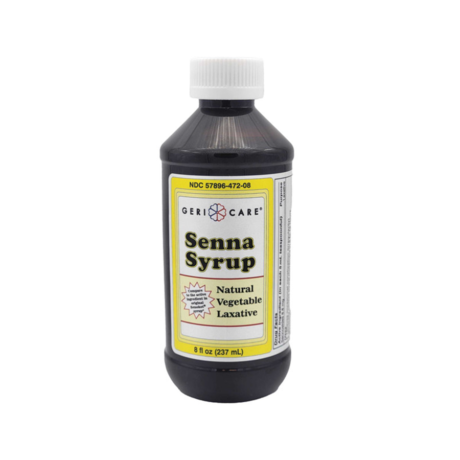 GeriCare Senna Syrup Natural Vegetable Laxative, 8 Oz