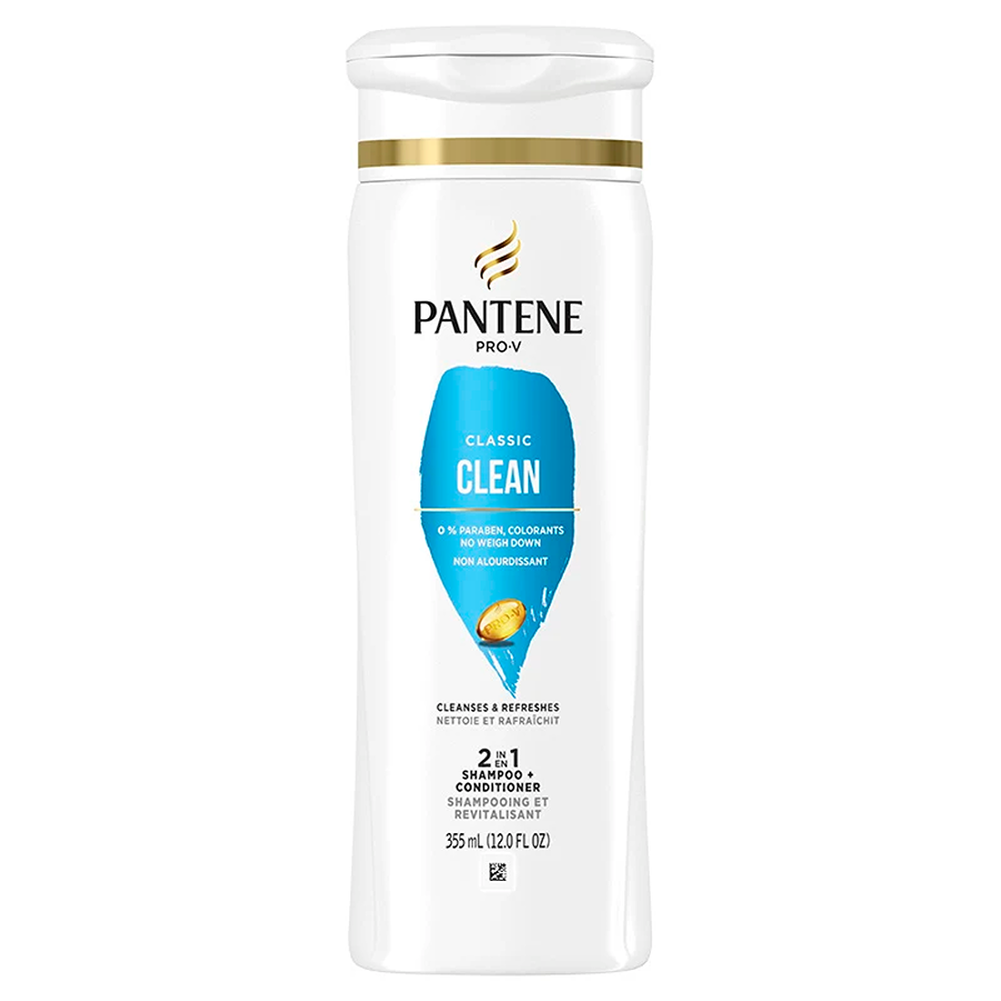 Pantene Classic Clean 2 In 1 Shampoo + Conditioner 12 Fl Oz