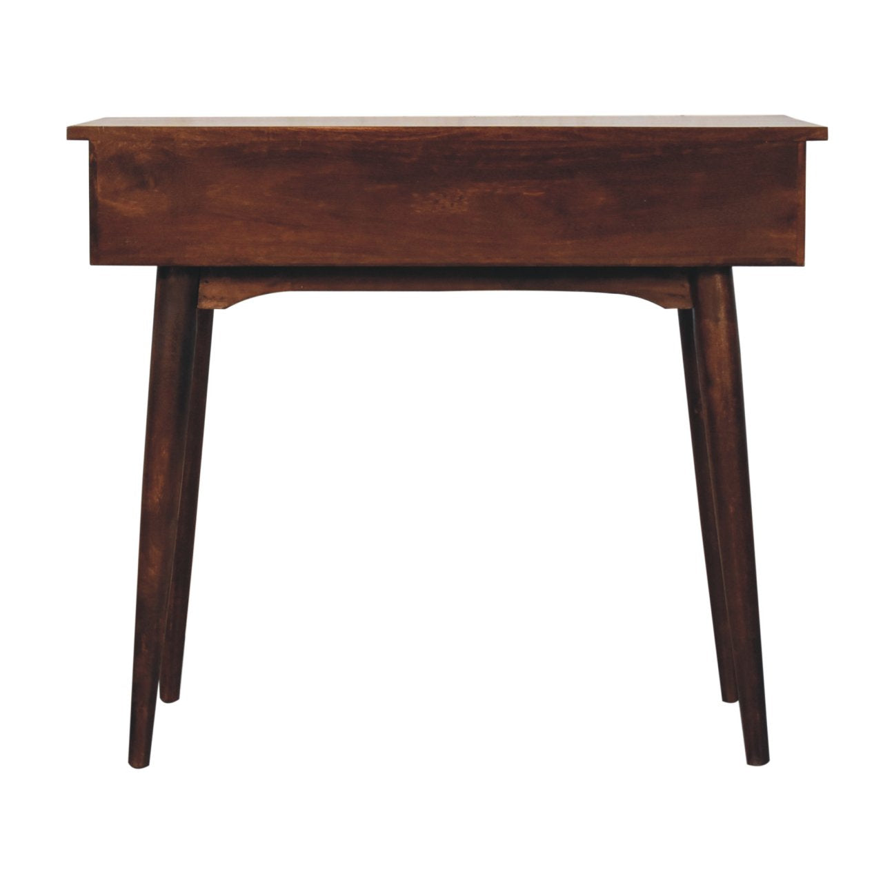 Solid Wood California Walnut Hallway 2-Drawer Console Table