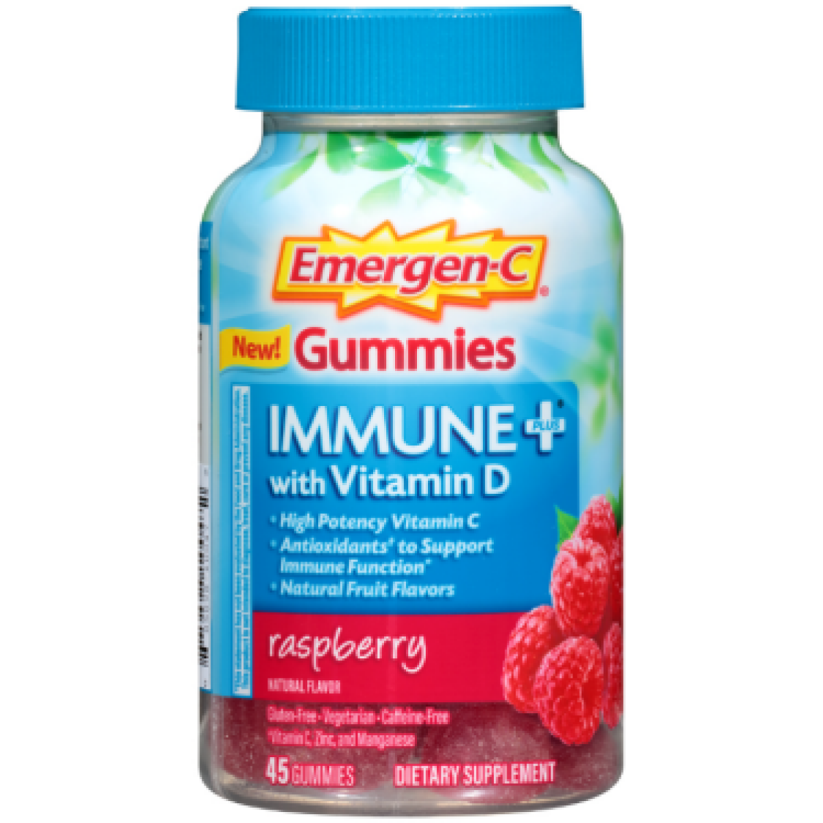 Emergen-C Immune Plus With Vitamin D, Raspberry, Gummies