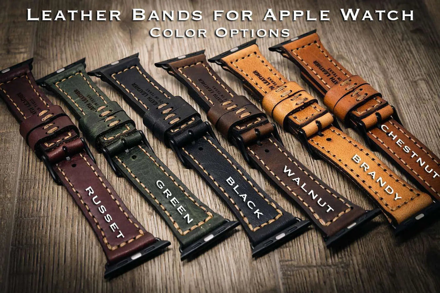Apple Watch Leather Band - Saddle Tan