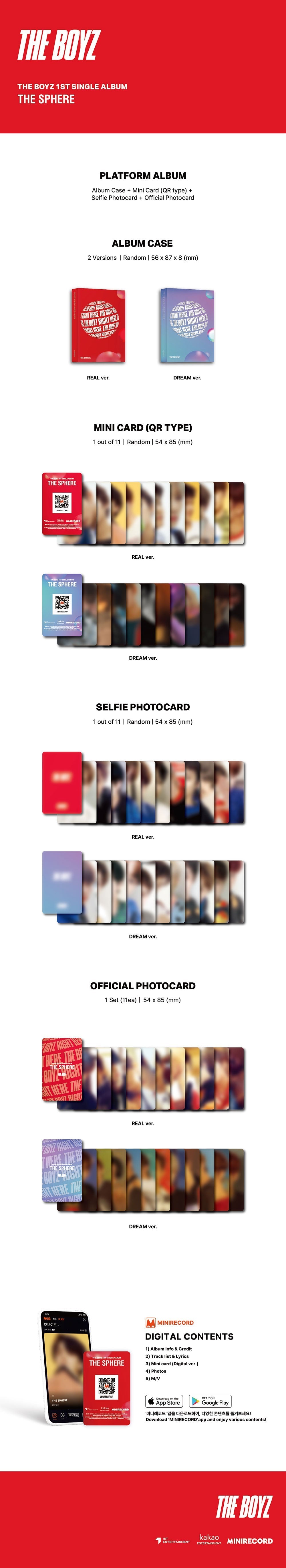 The Boyz 1st Single Album -The Sphere (Platform Ver.)