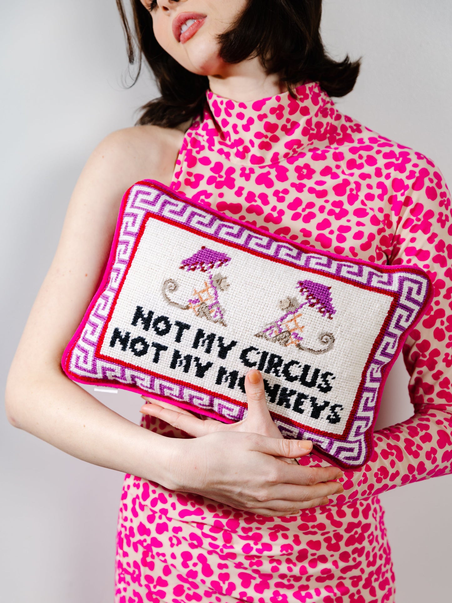 Not My Circus Needlepoint Pillow - Osadia Concept Store