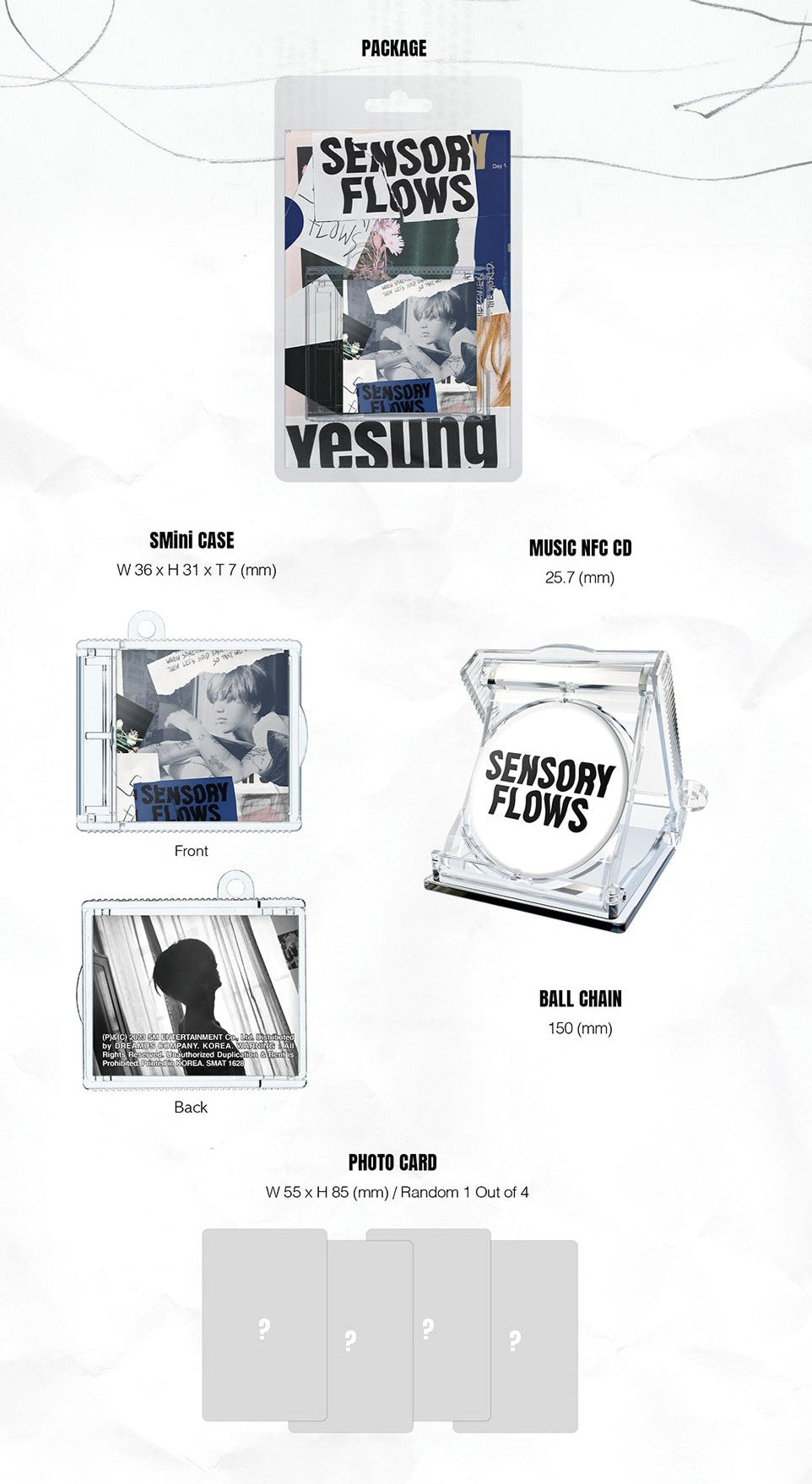 Super Junior Yesung 1st Full Album - Sensory Flows (Smini Ver)