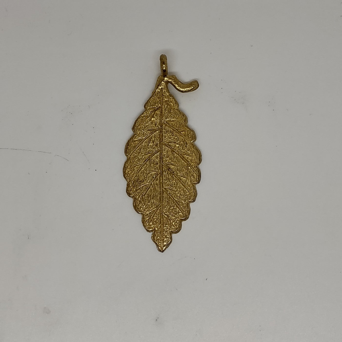 Brass Leaf Pendant