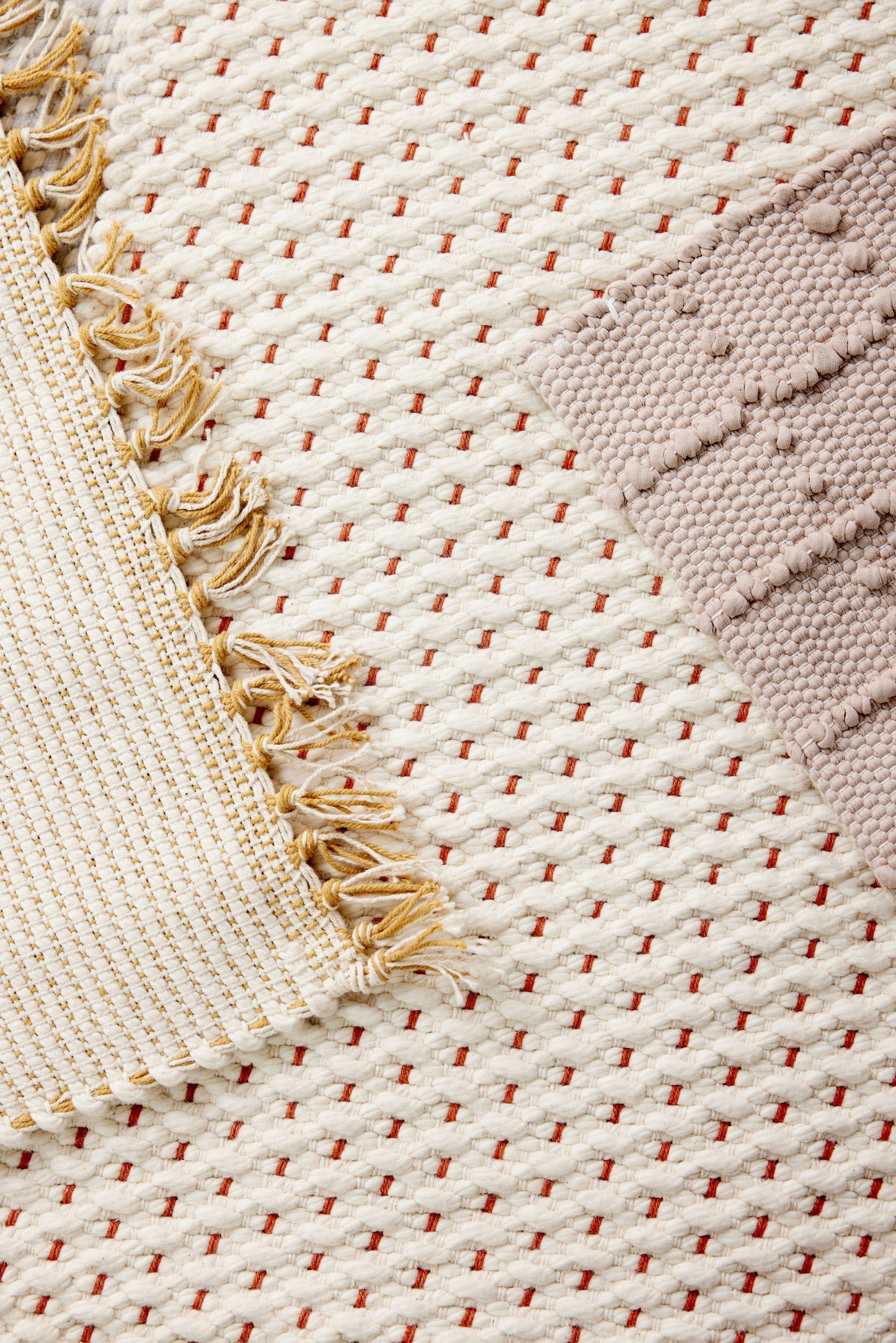 Terracotta Luxe Hand-Loomed Cotton Twill Mat