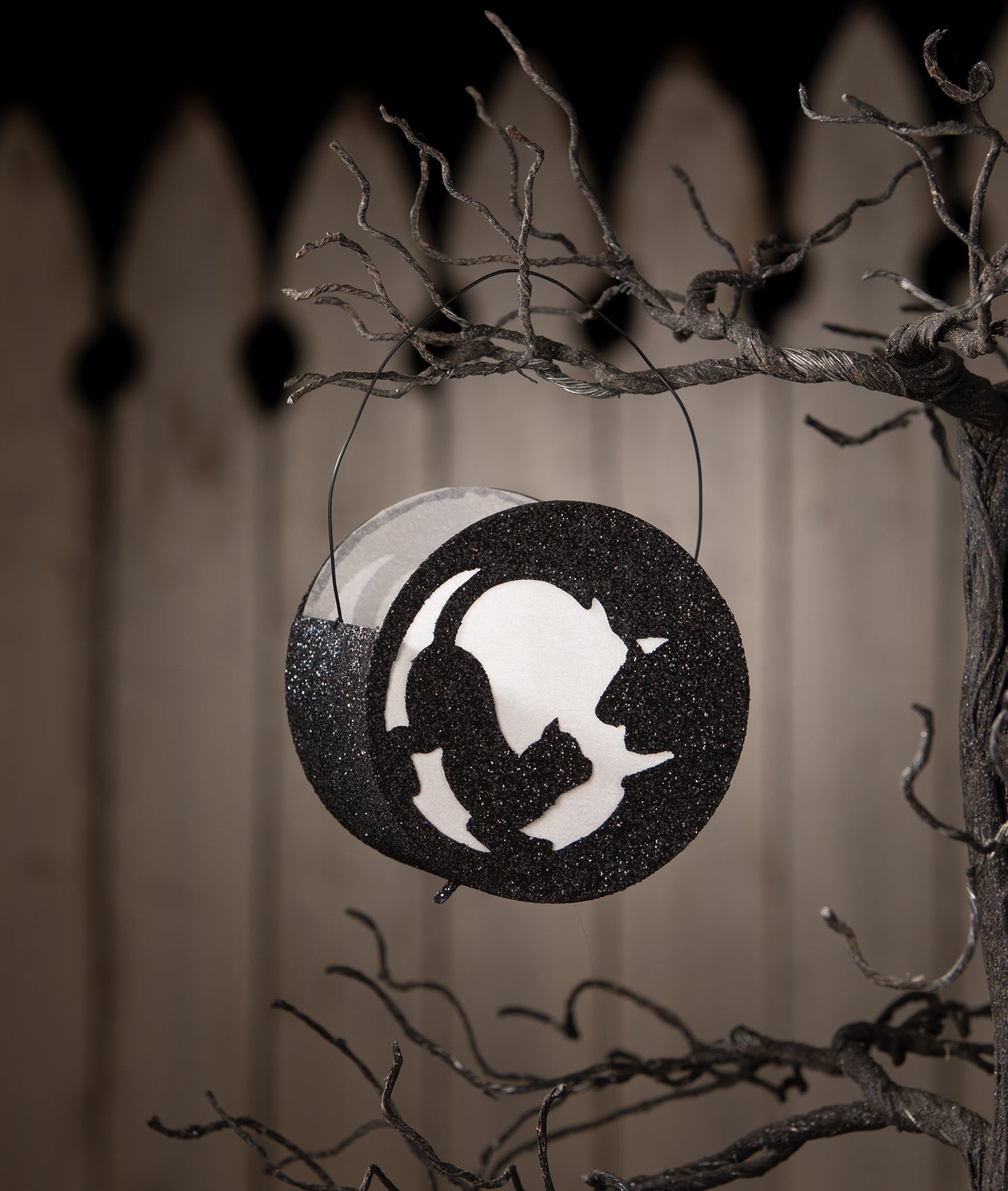 Cat in Moon Lantern | Halloween Decor | Bethany Lowe