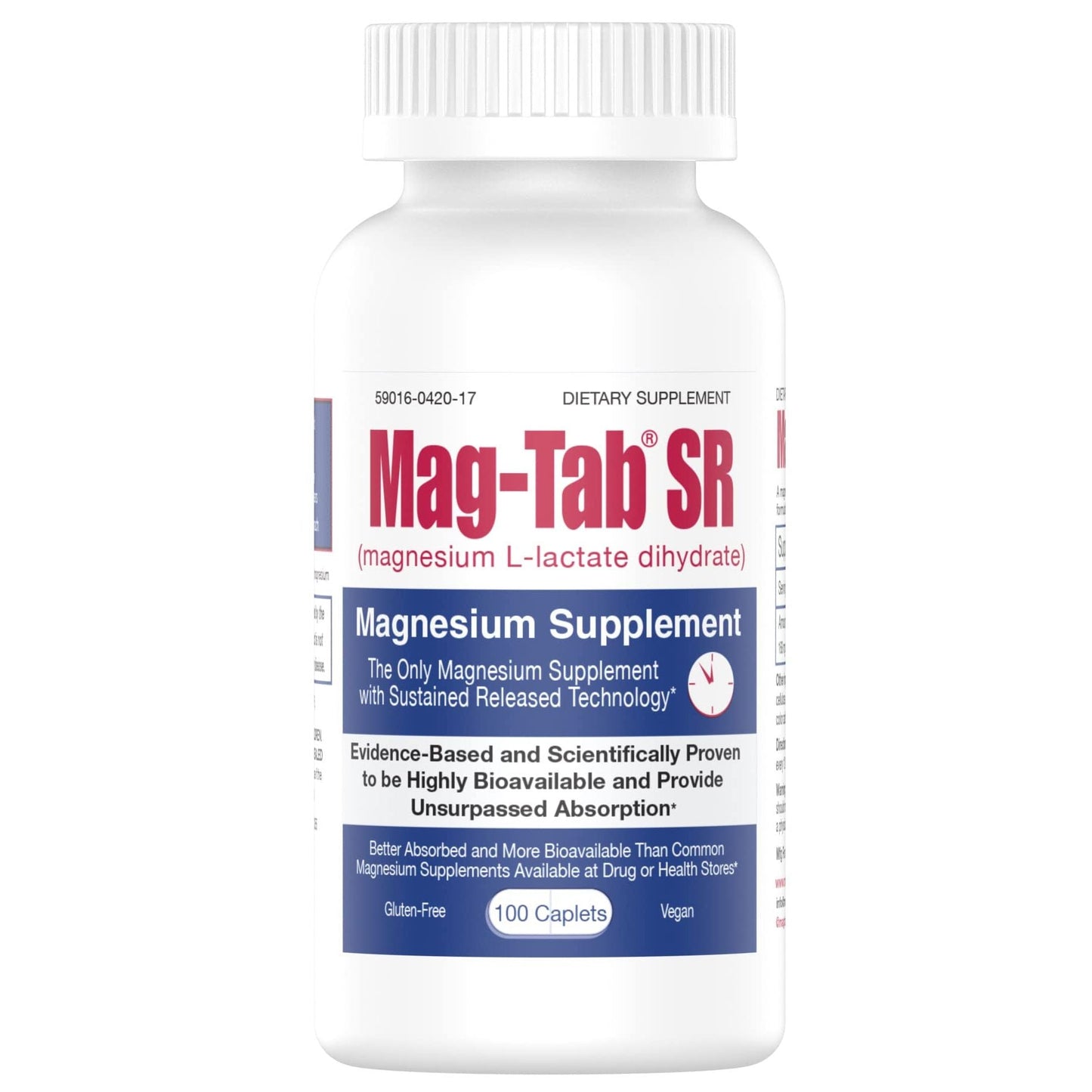Mag-Tab SR Magnesium Supplement 7Meq Caplets 100
