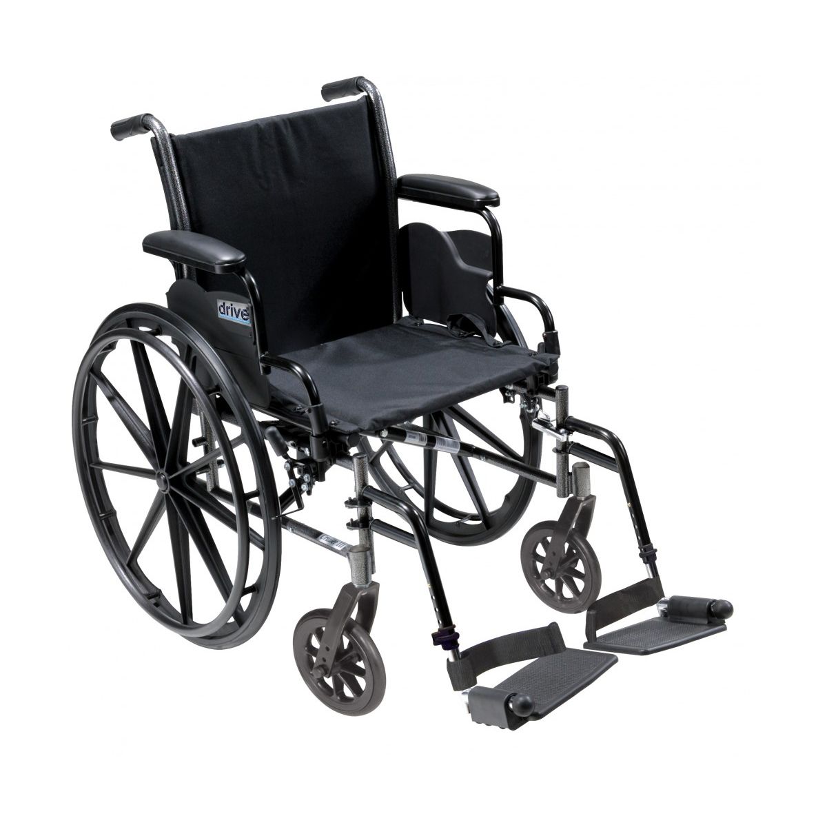 Drive Medical Cruiser3 Light Wheelchair With Flip Back Removable Arms & Footrests