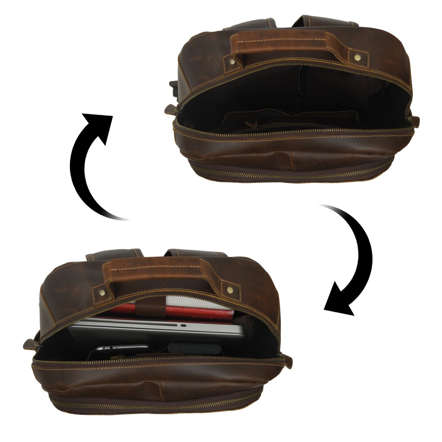 MaheTri Cambridge Unisex Buffalo Leather Backpack - Osadia Concept Store