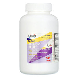 Camber Non Drowsy 180 Mg Antihistamine Tablets For 24 Hour Allergy Relief