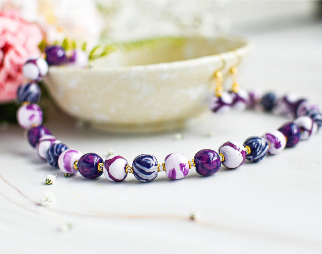 Purple Match Necklace