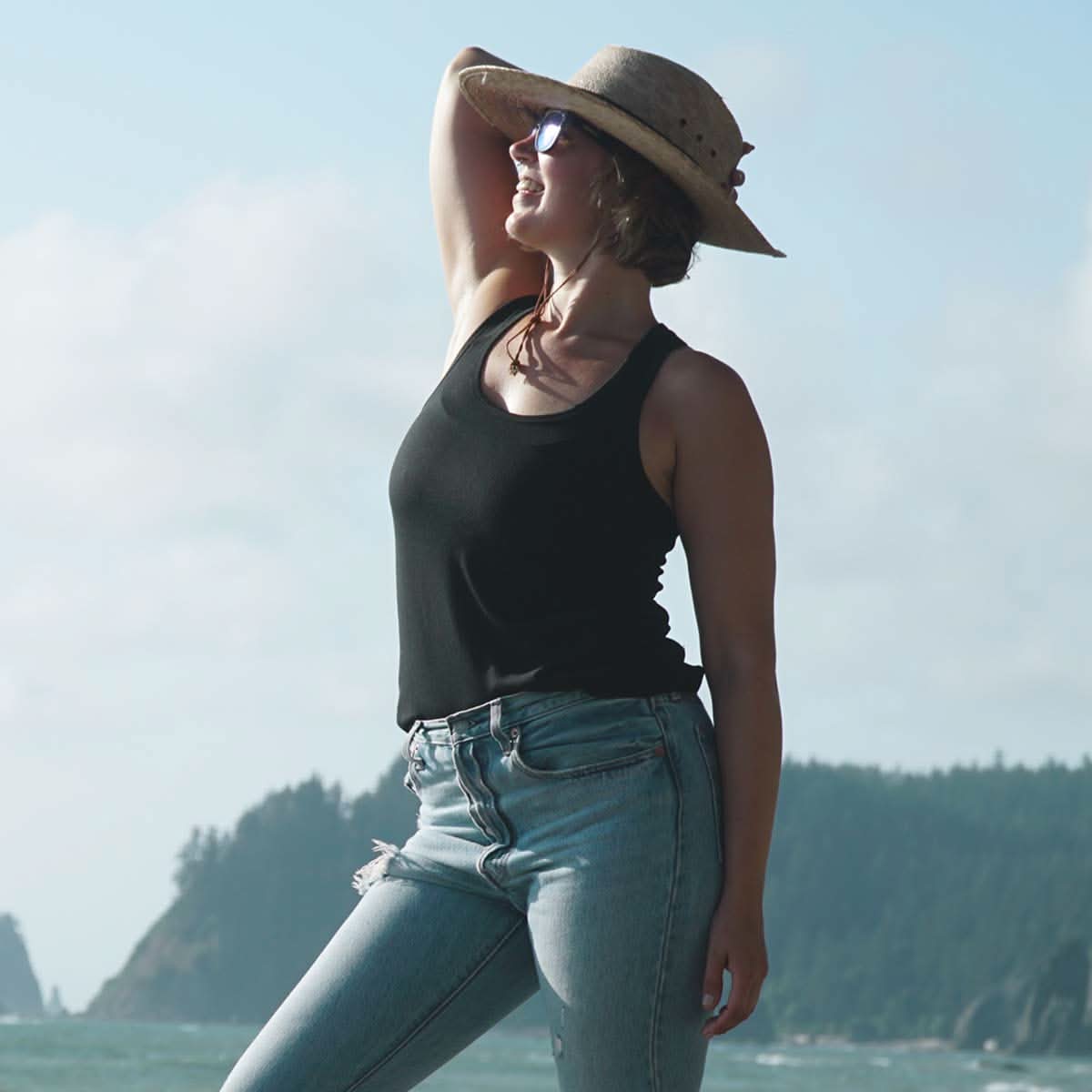 Microweight Women's Wool Racerback Tank Top - Woolverino