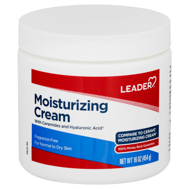 Leader Moisturizng Cream, Fragrance Free, 16 Oz