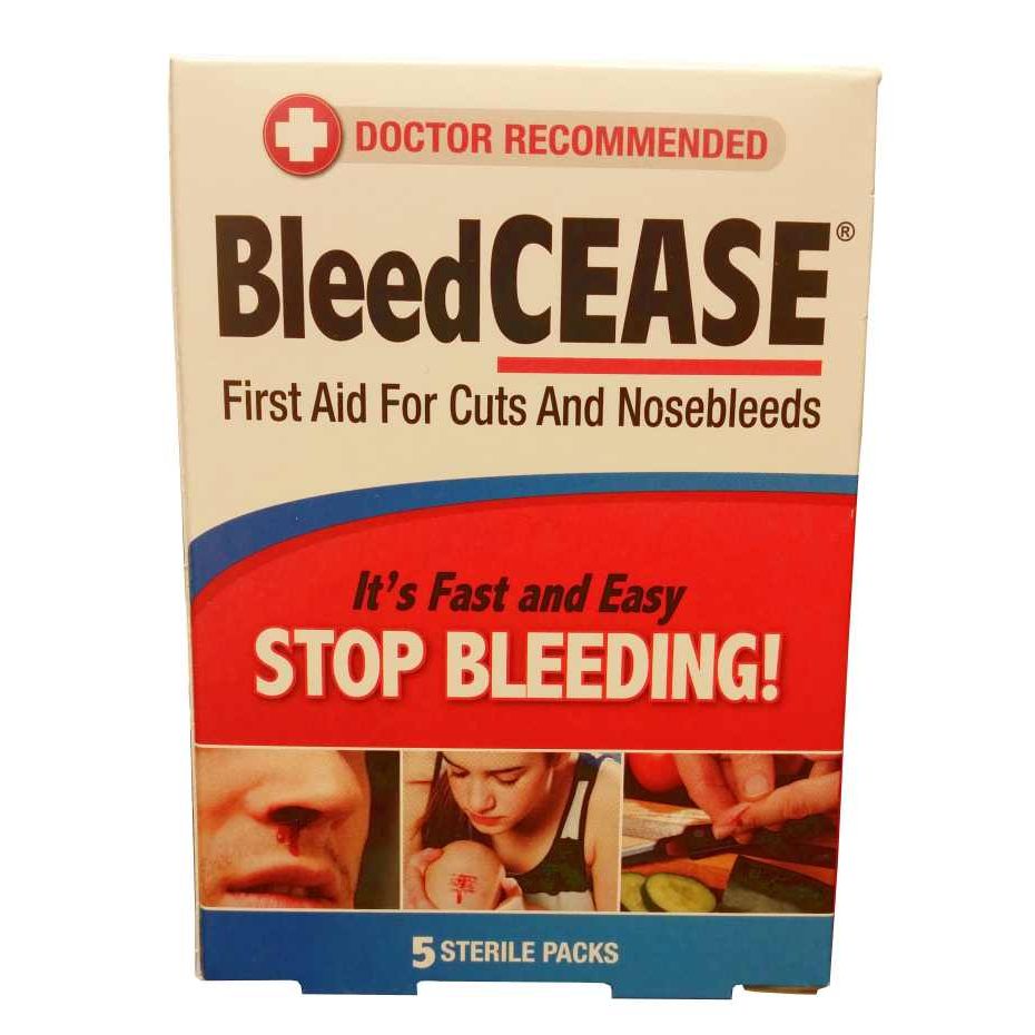 Bleed Cease First Aid For Cuts And Nosebleeds Sterile Packings