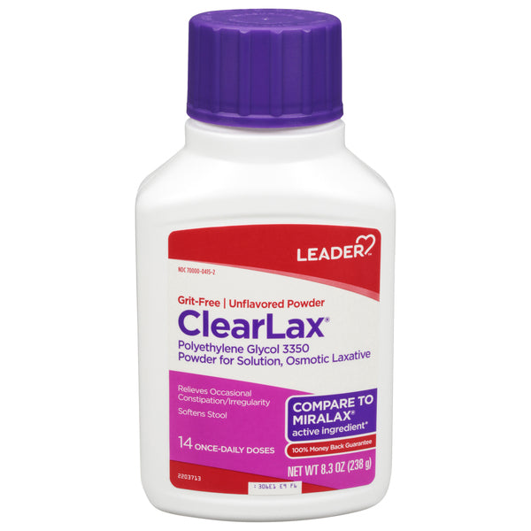 Perrigo Leader Clearlax, Unflavored Powder, 8.3oz