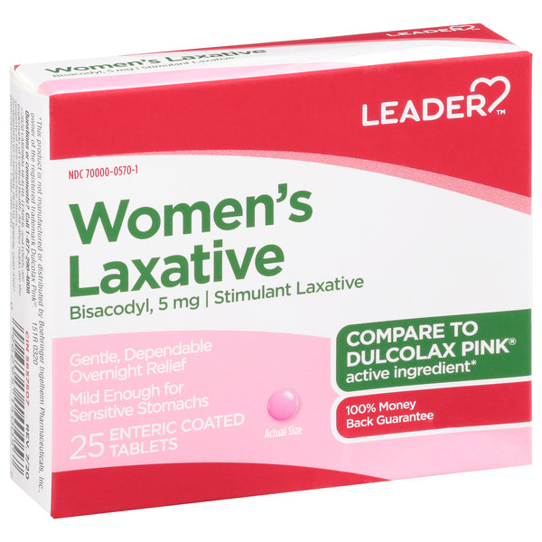 Leader Health Care Women's Laxative, 5 Mg, Tablets