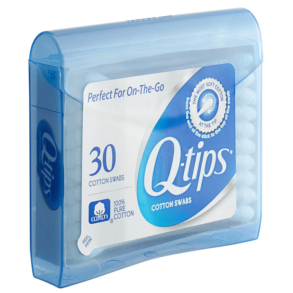 Q-tips Cotton Swabs Purse Pack 30 Ct