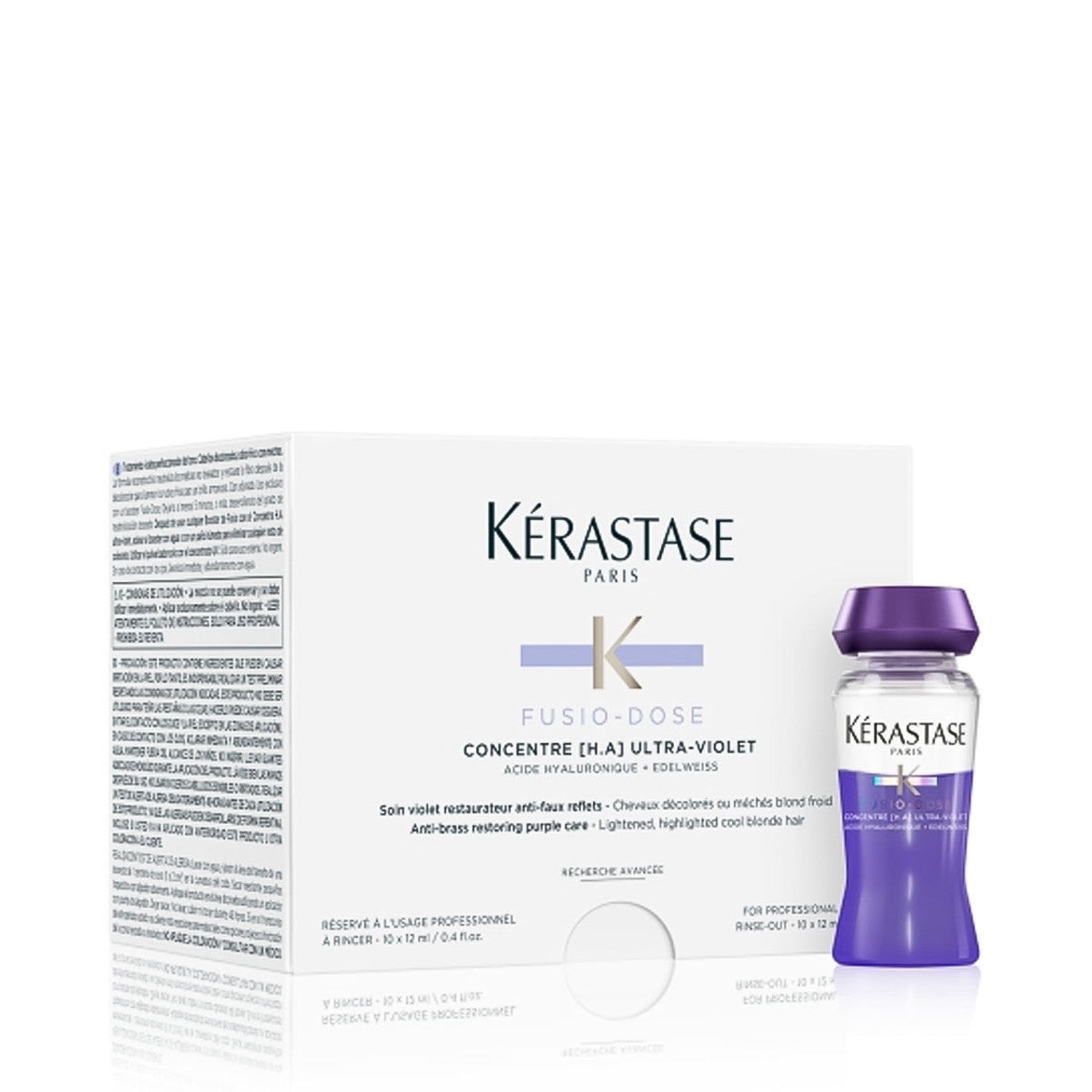 Kerastase Fusio-Dose Concentre H.A Ultra-Violet For Lightened, Highlighted Cool Blonde Hair 10X12Ml