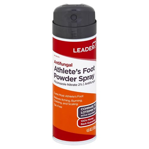 Leader Antifungal Athletes Foot Powder Spray, 4.6 Oz