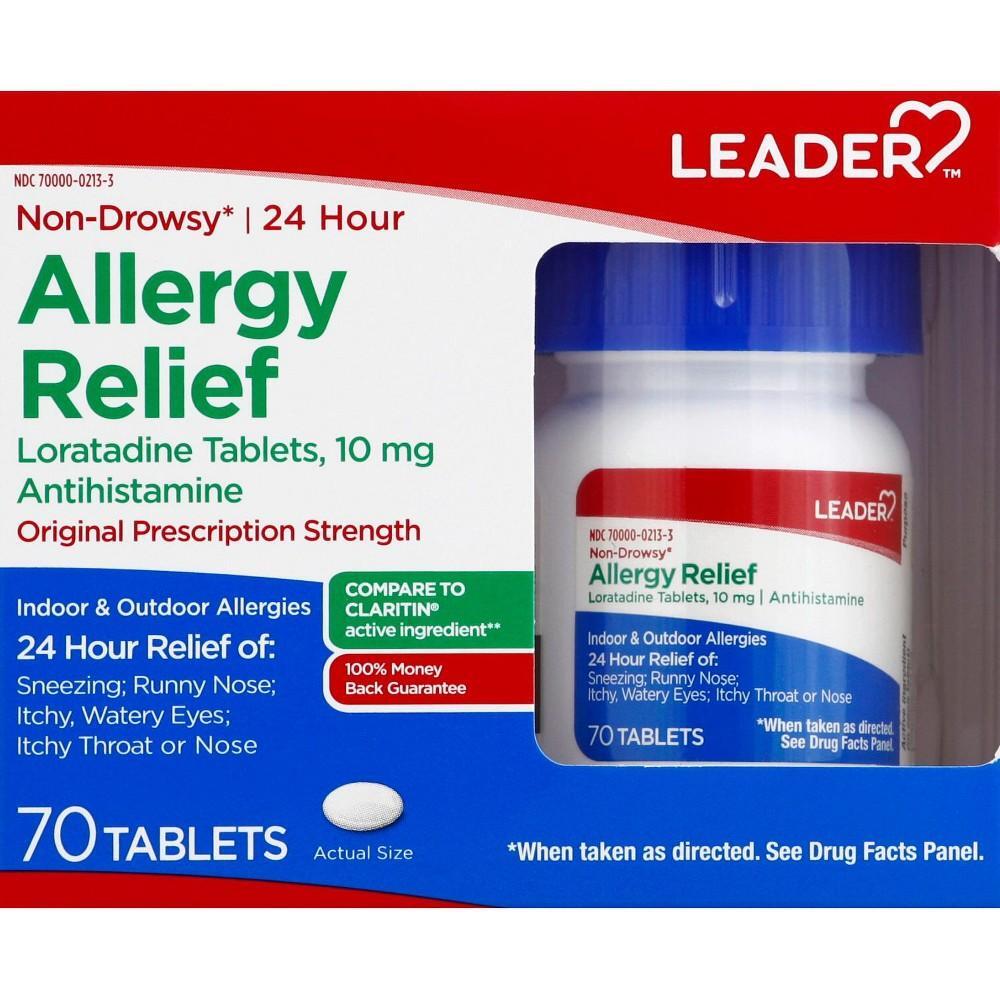 Leader 10 Mg Original Prescription Strength Non-Drowsy Allergy Relief