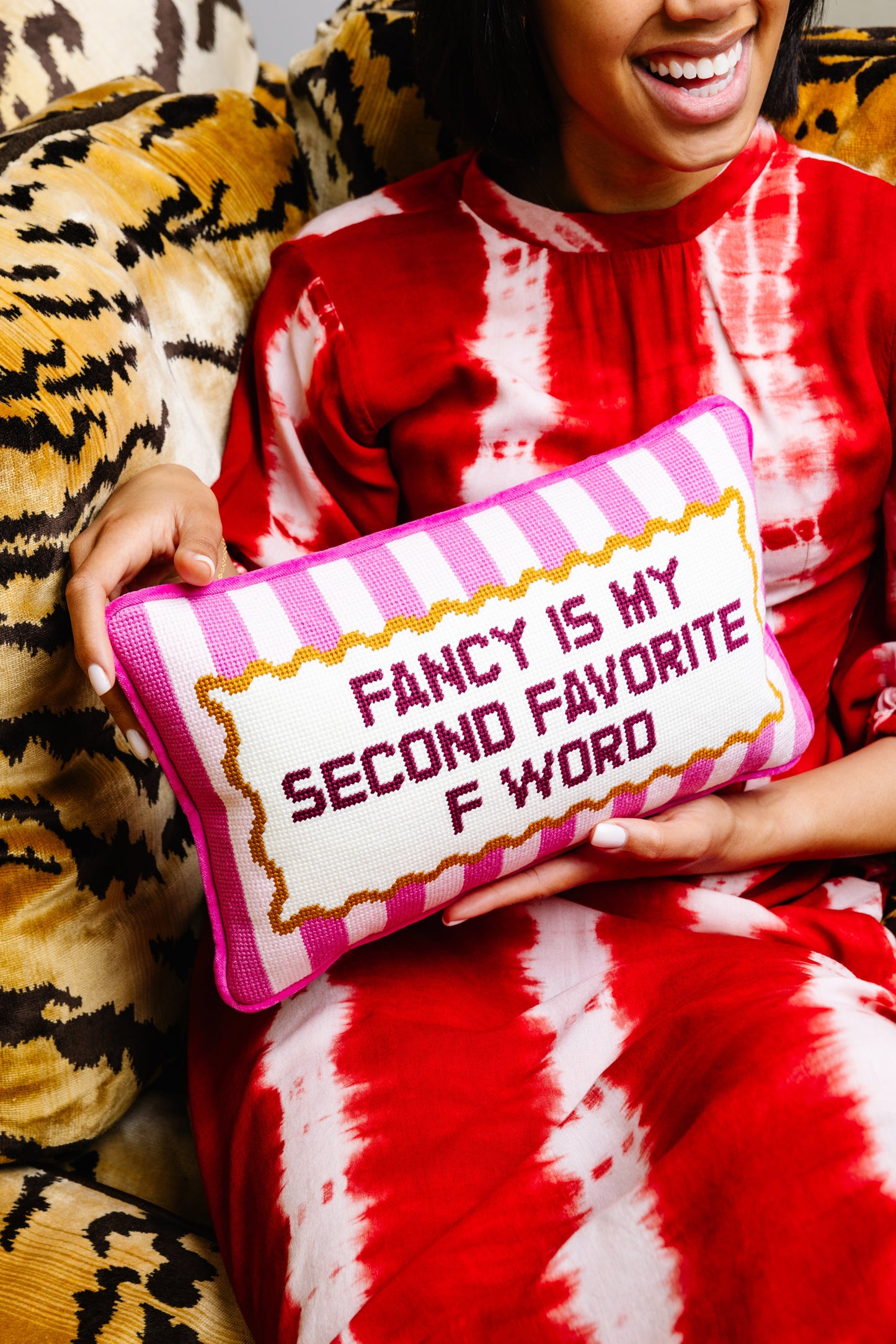Fancy Needlepoint Pillow - Osadia Concept Store