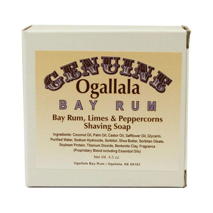 Ogallala Bay Rum, Bay Rum-Limes & Peppercorns Shaving Soap 4.5 Oz