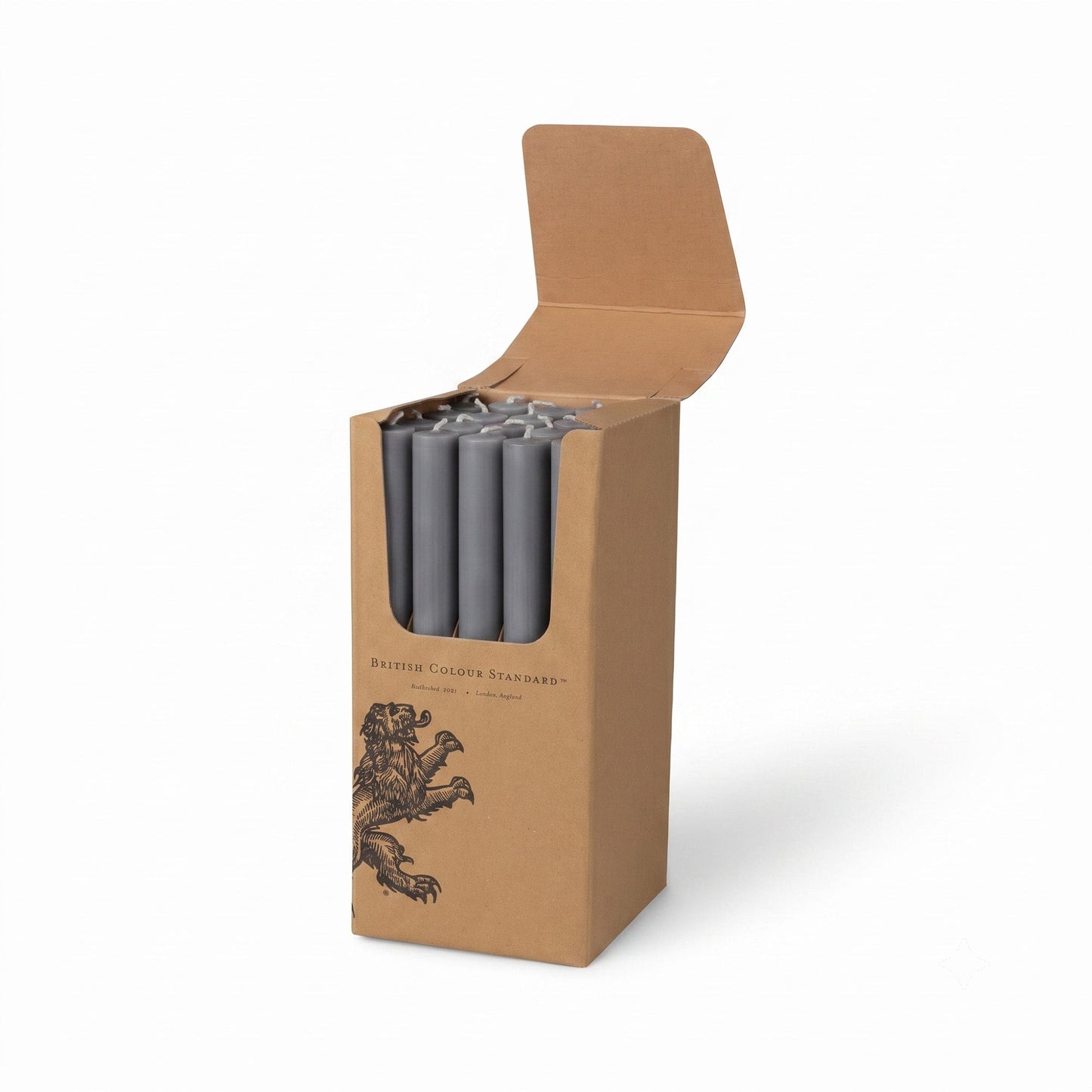 S/25 Gunmetal Grey Dinner Candles