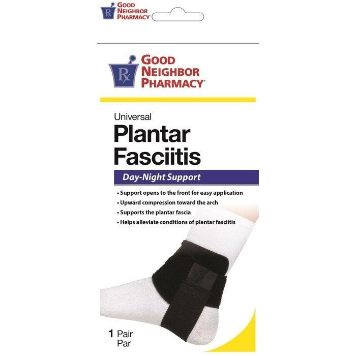 GNP Good Neighbor Pharmacy Plantar Fasciitis Day/Night Support Black Universal