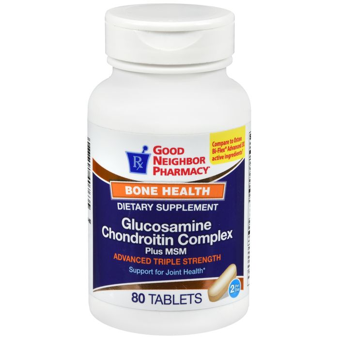 21st Century GNP Glucosamine Chondroitin Advanced 3X 80 Tabs