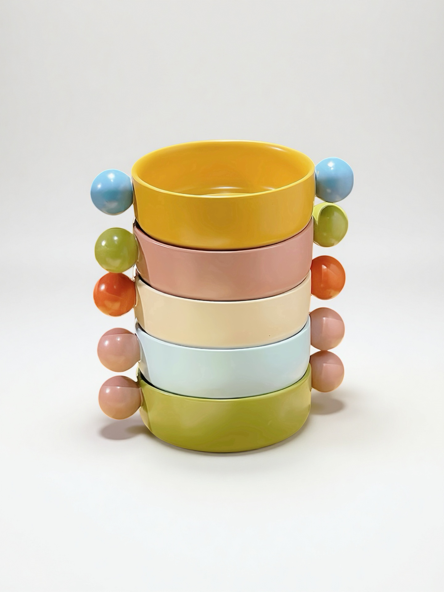 Small Gelato Serving Bowl - Cute Dopamine Whimsical Ceramic Dinnerware