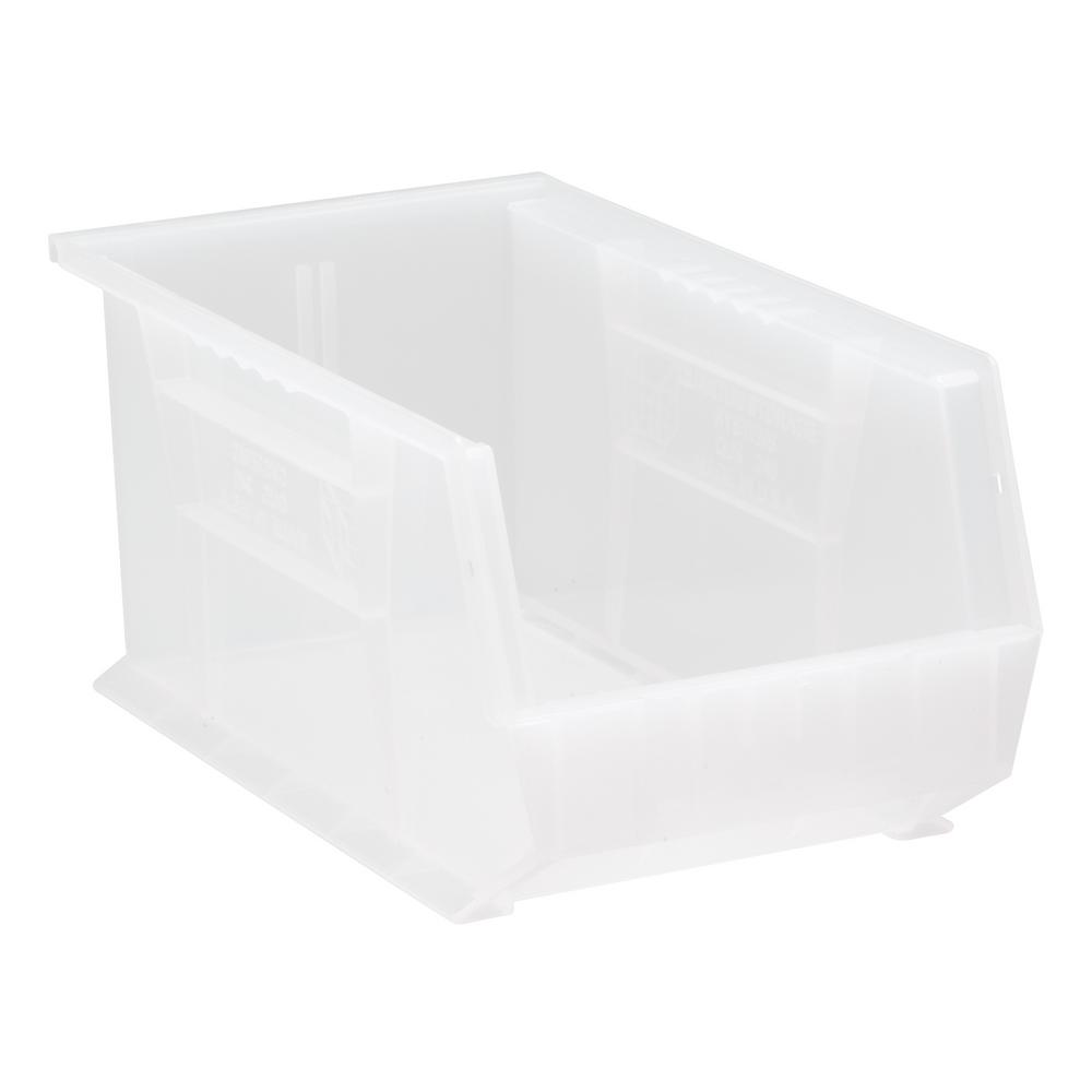 Quantum Storage Systems Ultra Series Stack And Hang 7.2 Gal. Bin In Clear