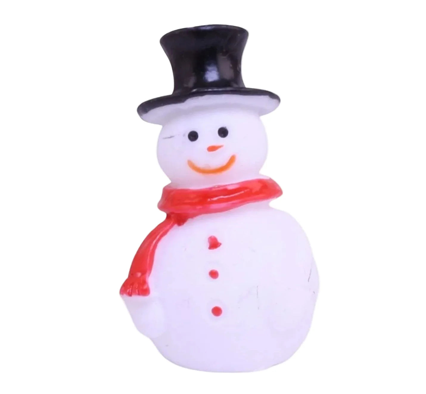 Vintage Hand-Painted Miniature Snowman Figure Set of 3
