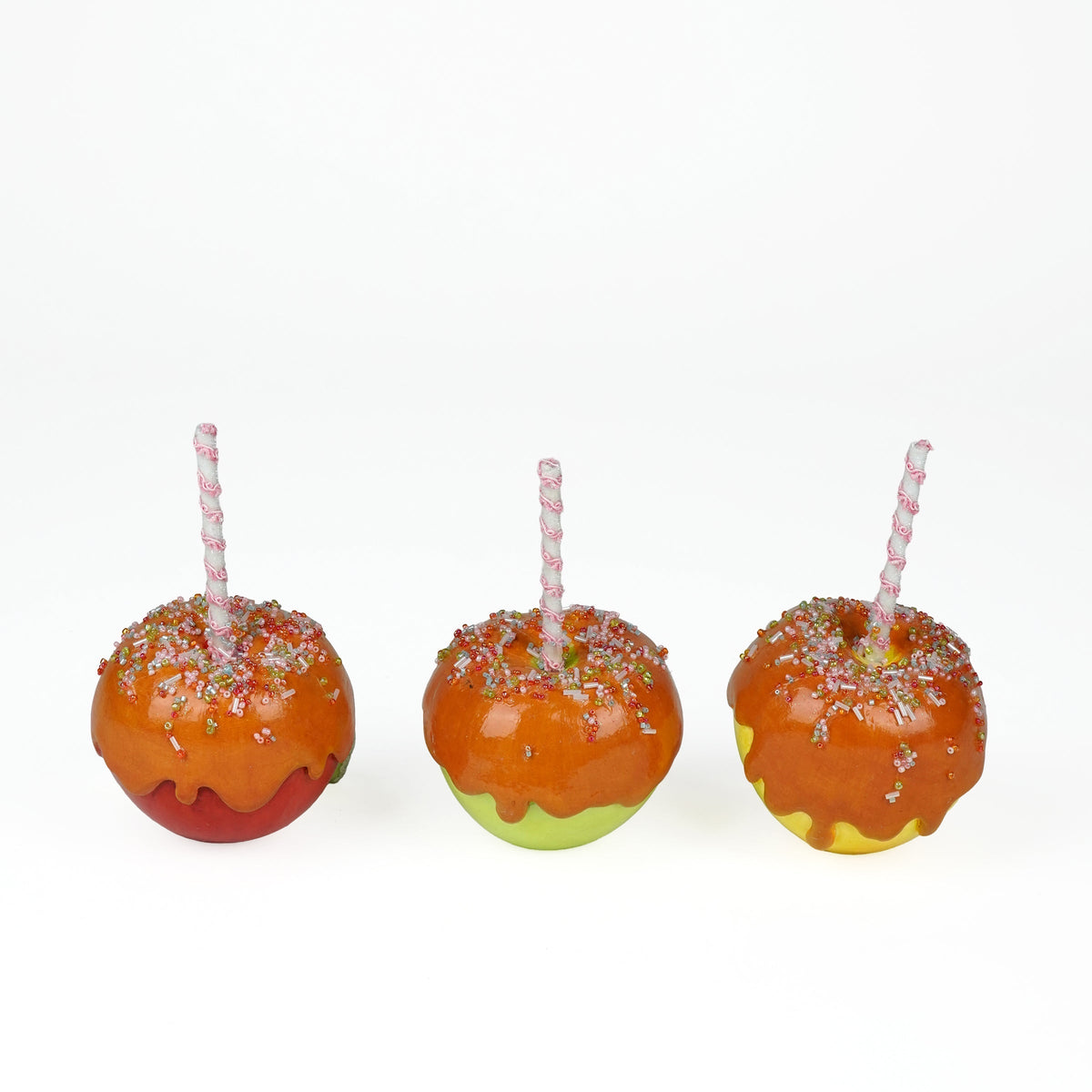 Gasp, Sniffles and Giggles Candy and Caramel Apples Assortment of 3