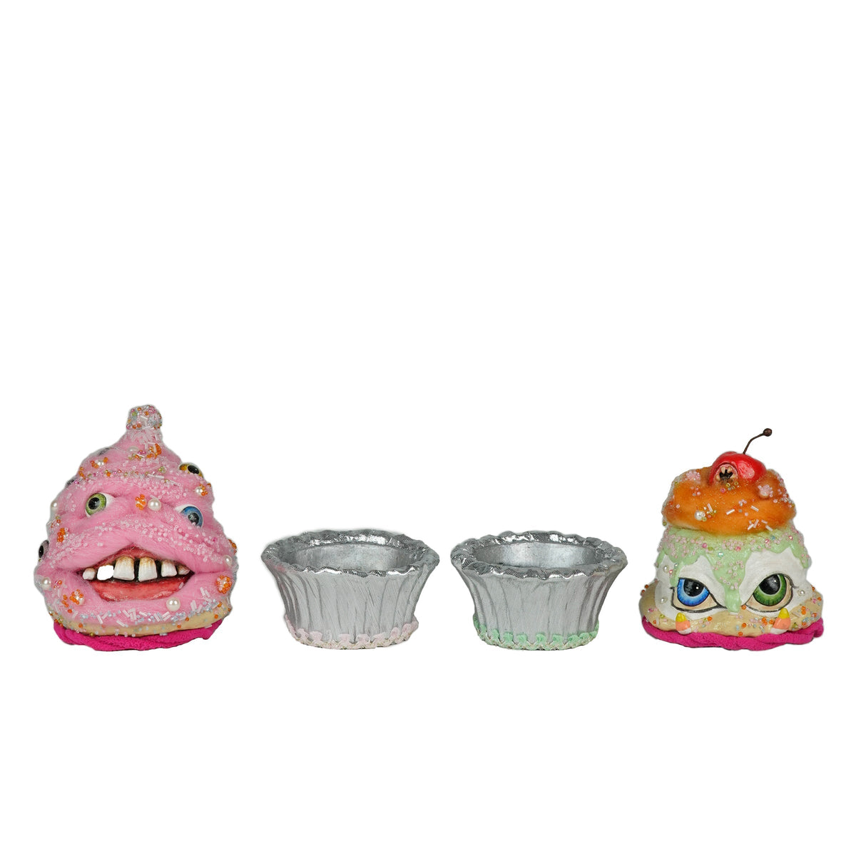 Sticky Sweet Crazy Eyes Cupcakes Assortment of 2