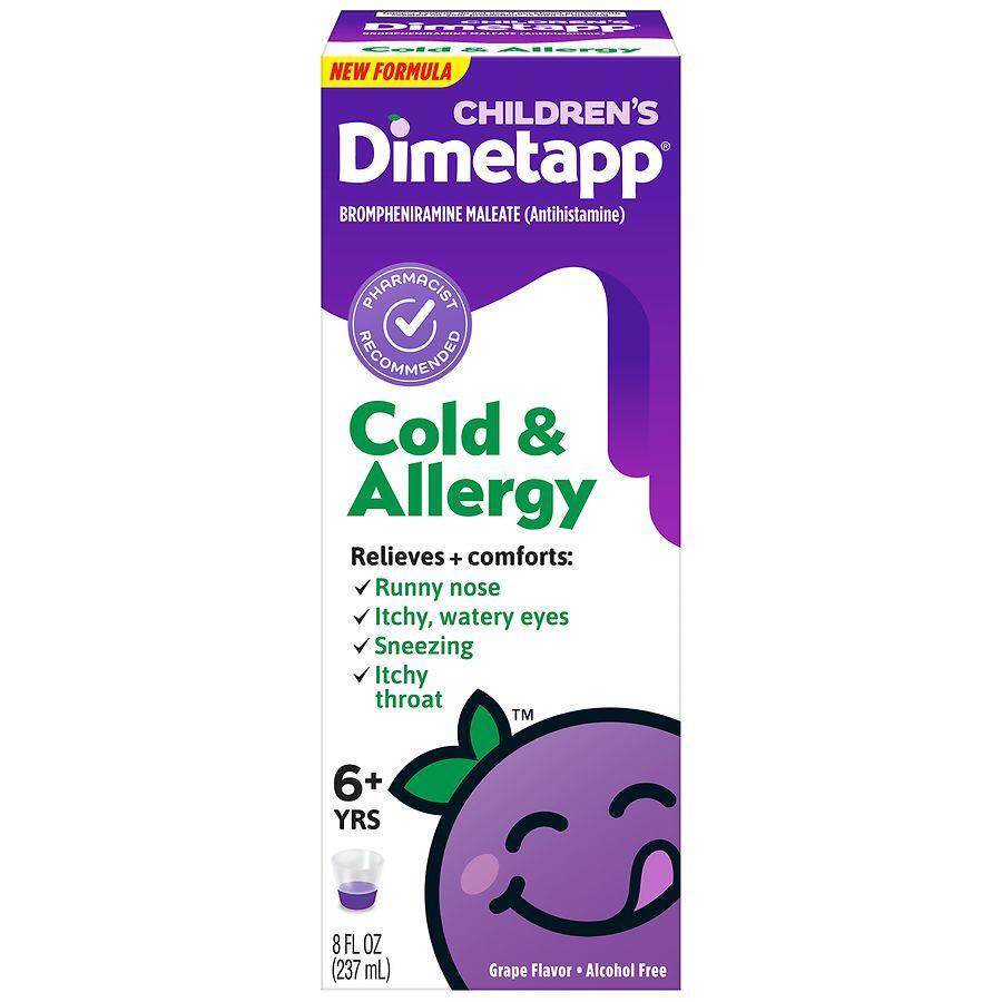 Children's Dimetapp 6+ Yrs Grape Flavor Cold & Allergy 8 Fl Oz