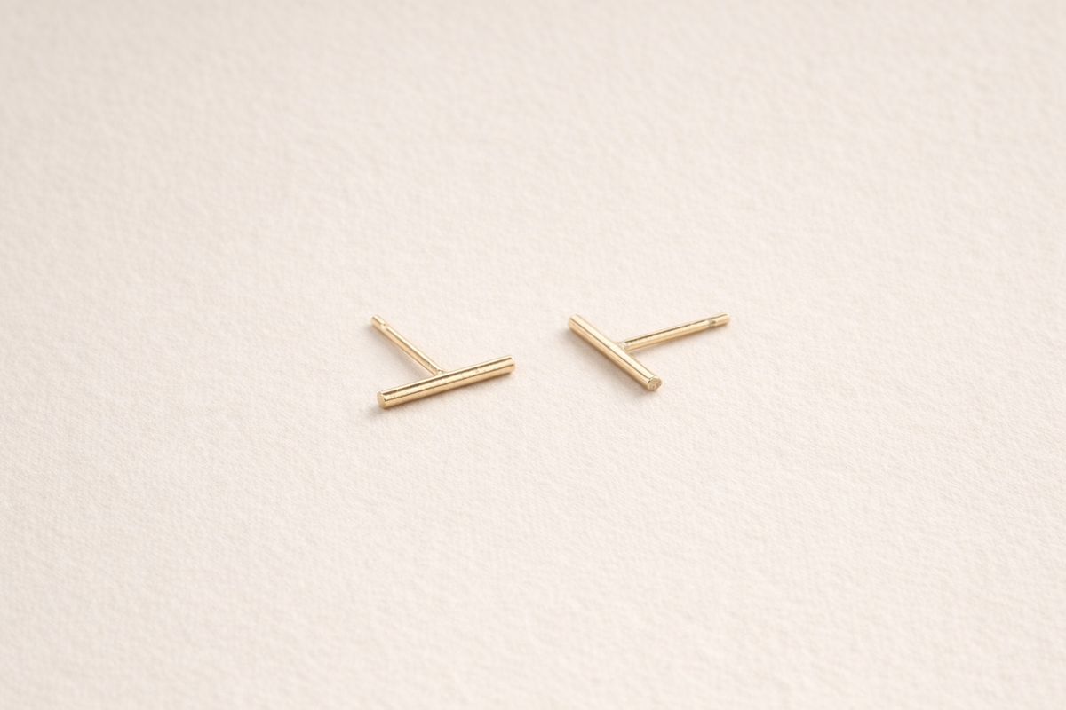 Bowery Bar Studs | Gold Fill