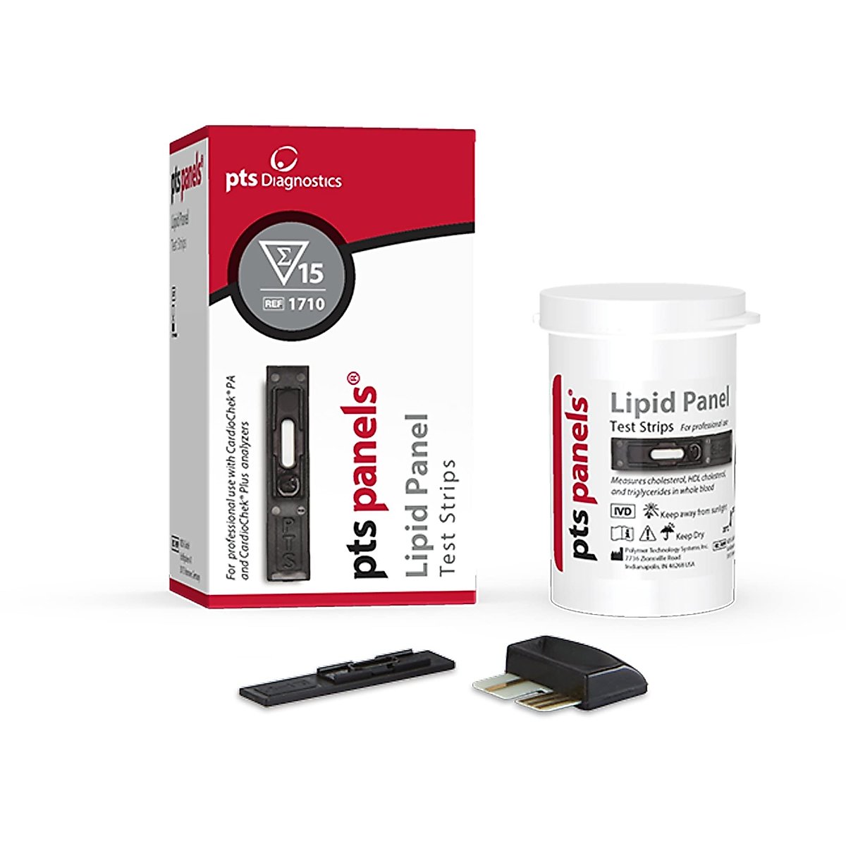 CardioChek PTS Panels 1710 Lipid Panel Test Strips For PA Cholesterol Analyzer