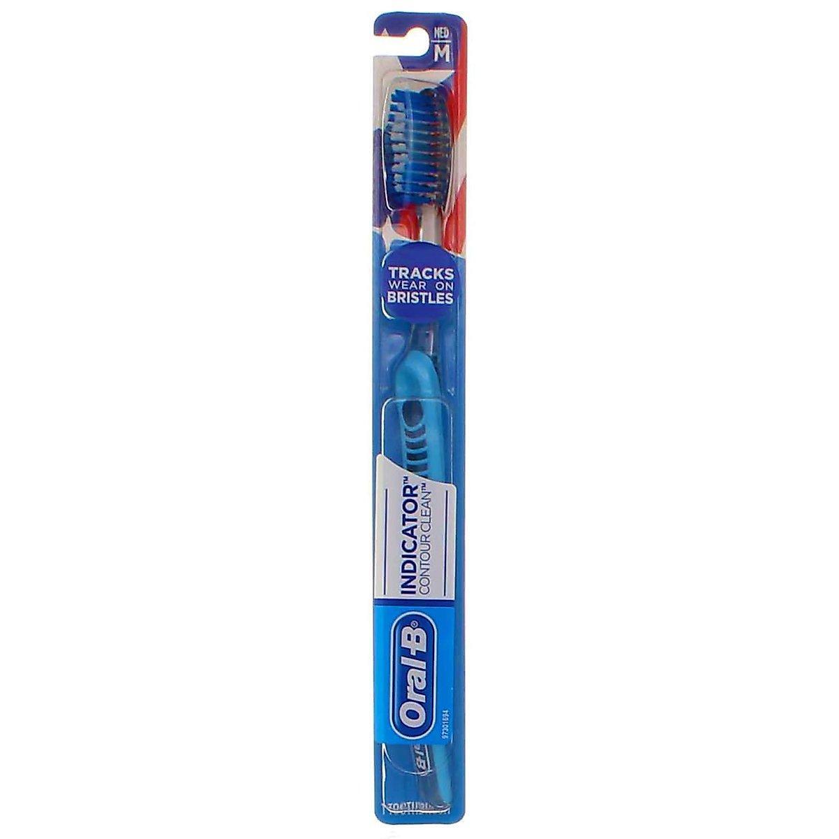 Oral-B Indicator Contour Clean Medium Bristle Manual Toothbrush - 1ct
