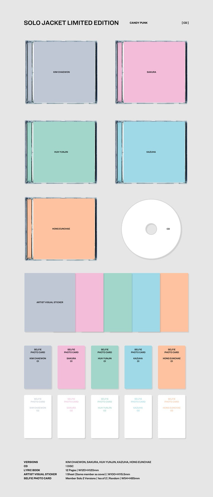 LE SSERAFIM 2nd Japan Single Album - Unforgiven