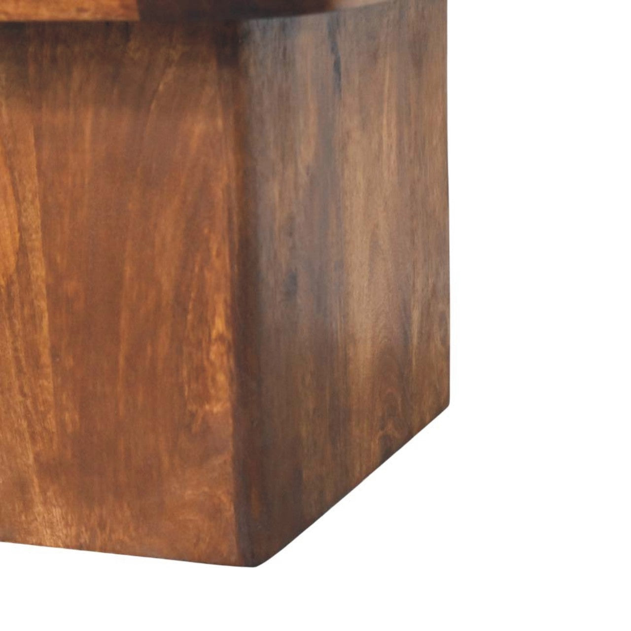 Solid Wood Travertine Top Tray Coffee Table