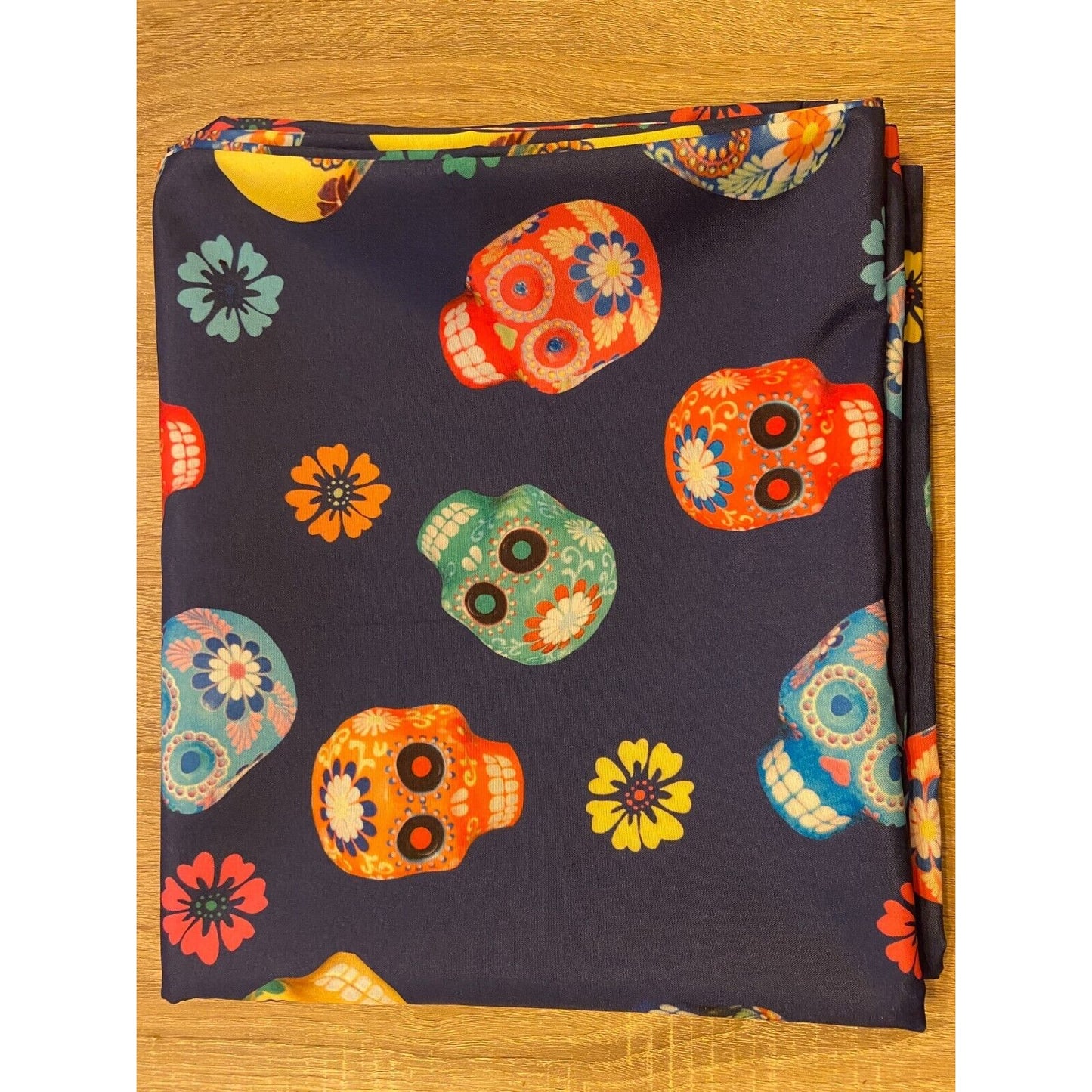 Osadia Handmade Blue Calavera Tablecloth - Osadia Concept Store