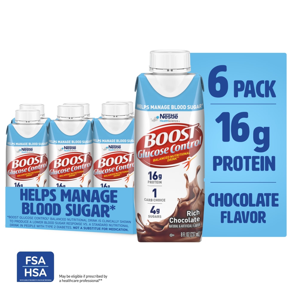 Boost Glucose Control Balanced Nutritional Drink Rich Chocolate